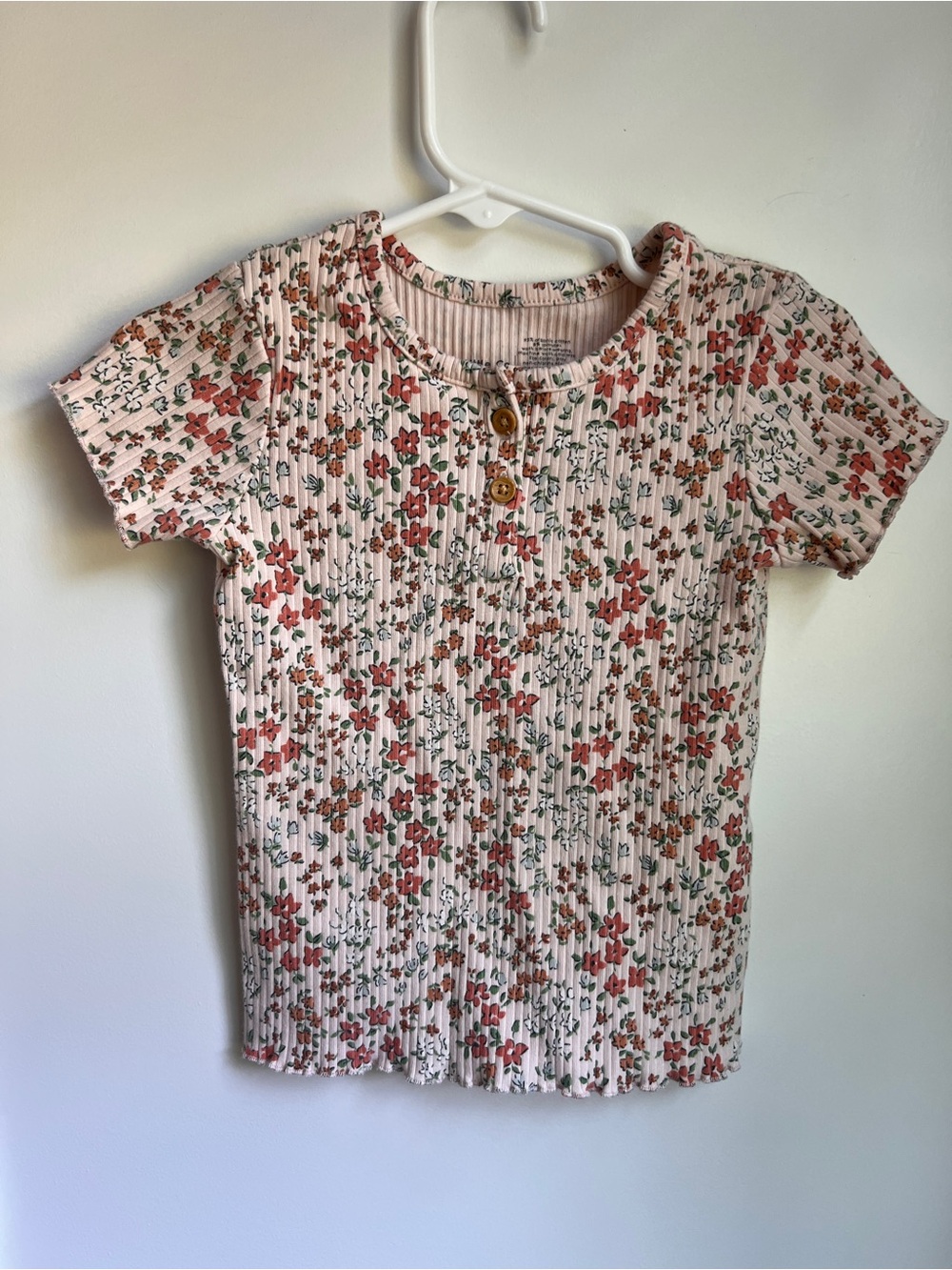Little Co. by Lauren Conrad Ribbed Floral Henley Top 24M